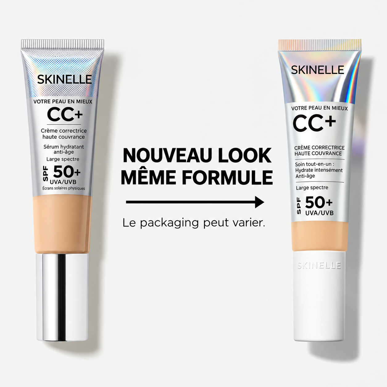 SKINELLE CC+ Crème Correctrice de Teint Haute Couvrance SPF 50+