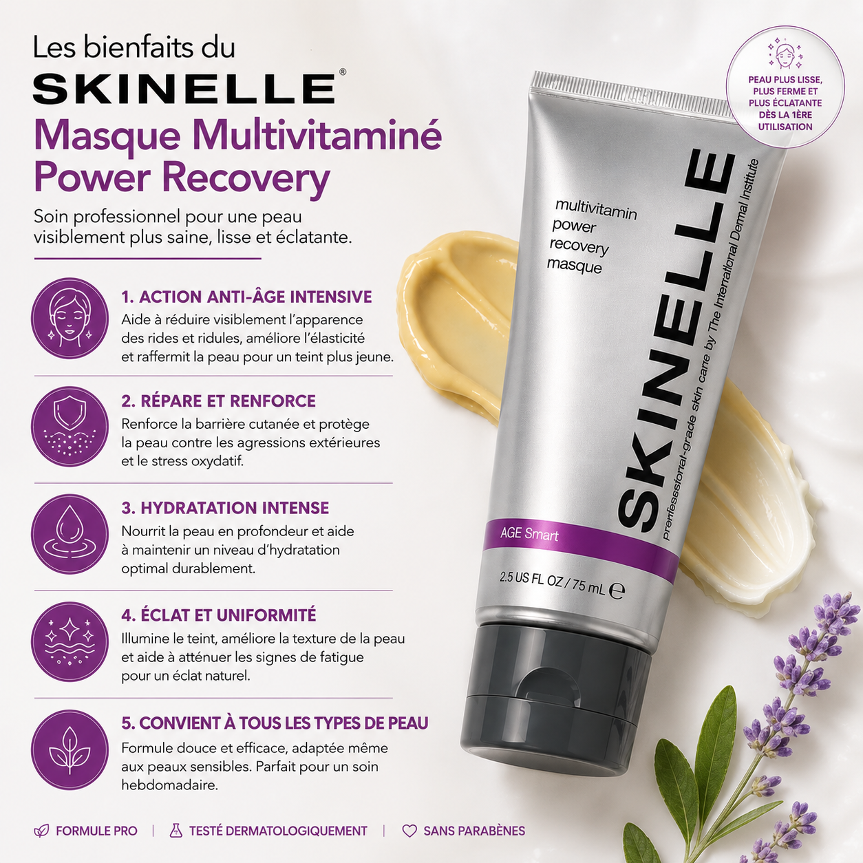 Masque Multivitaminé Power Recovery SKINELLE
