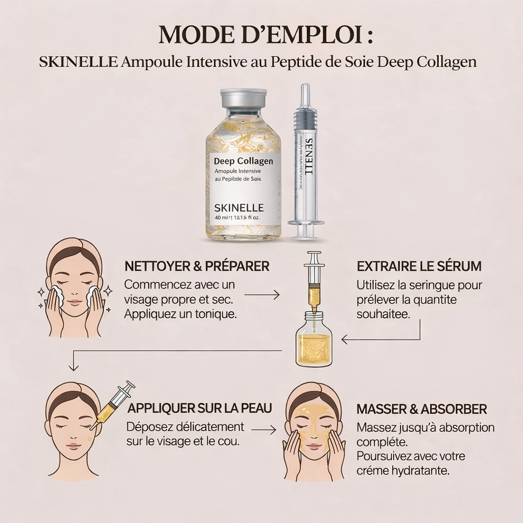 Sérum Botox aux peptides de soie coréens