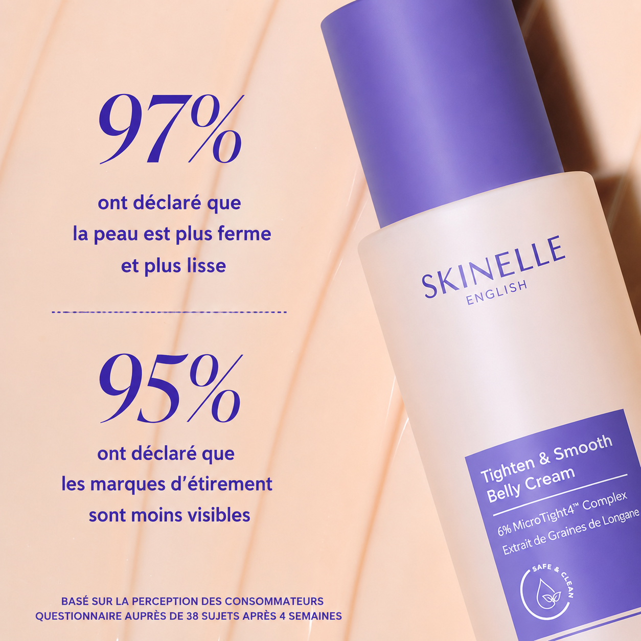 Skinelle Crème Raffermissante Anti-Âge pour le Ventre