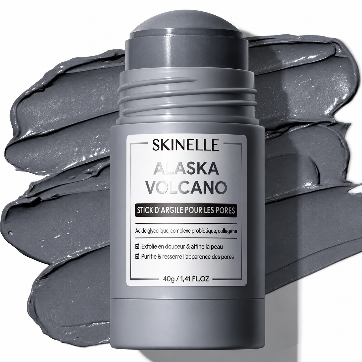 SKINELLE Stick d’Argile Purifiant pour les Pores