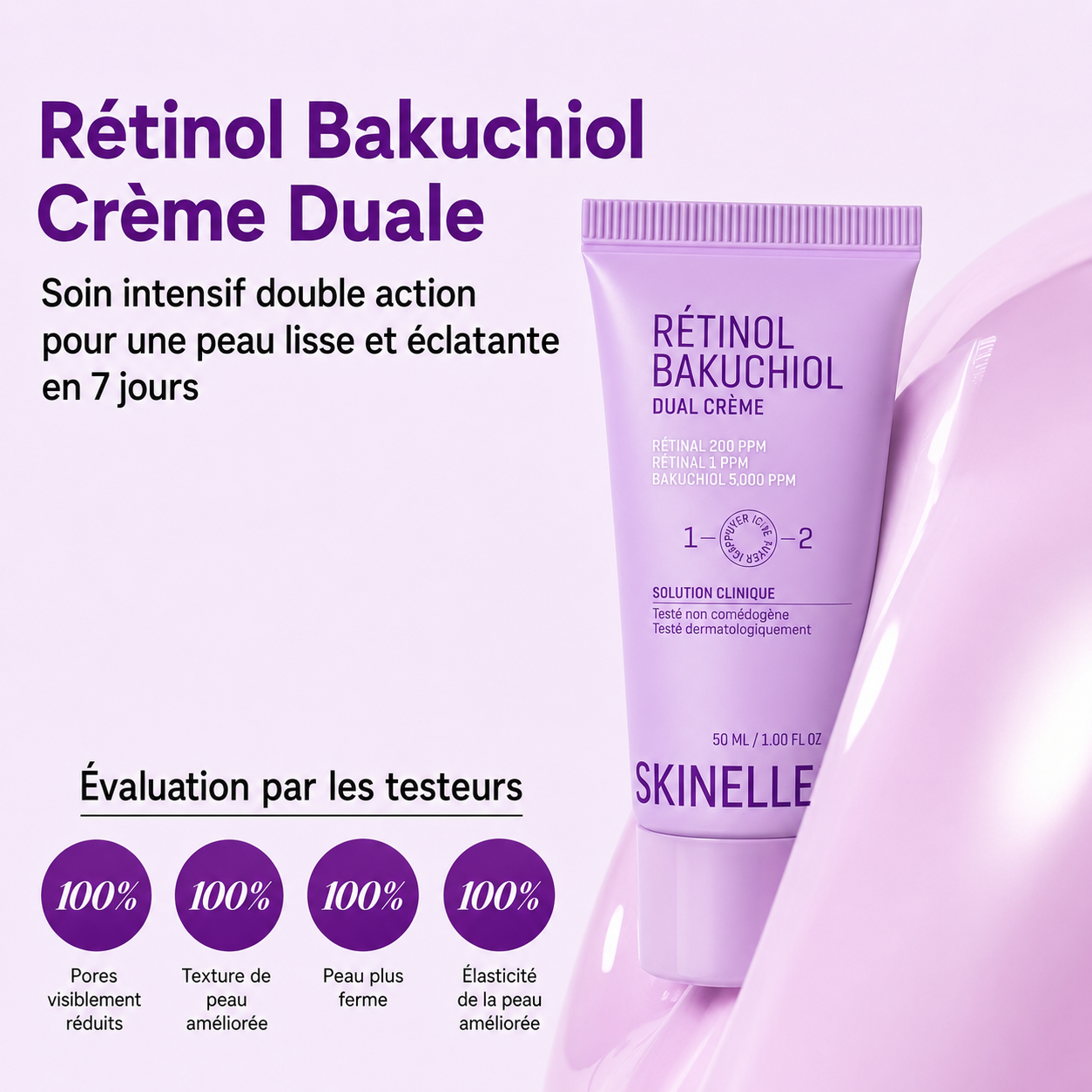 Skinelle Crème Anti-Âge au Rétinol & Bakuchiol