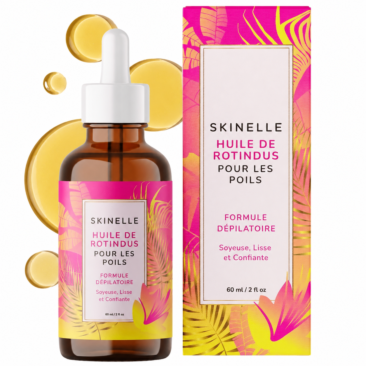 Huile de Skinelle Rotundus pour une peau soyeuse