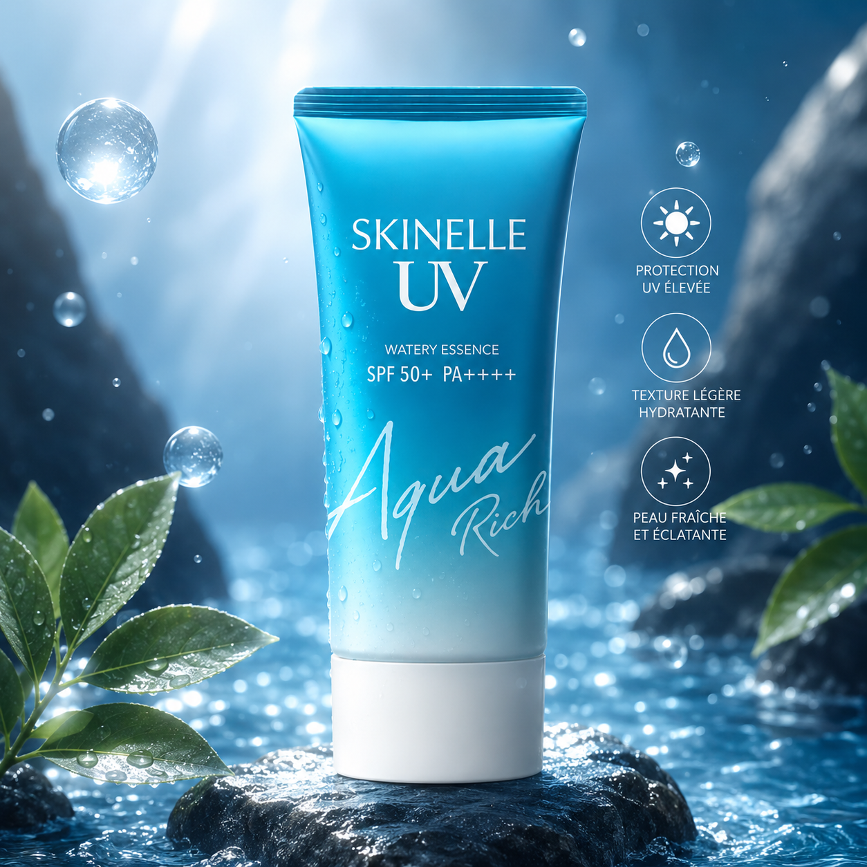 SKINELLE UV Aqua Rich Crème Solaire Anti-Âge SPF 50+ PA++++