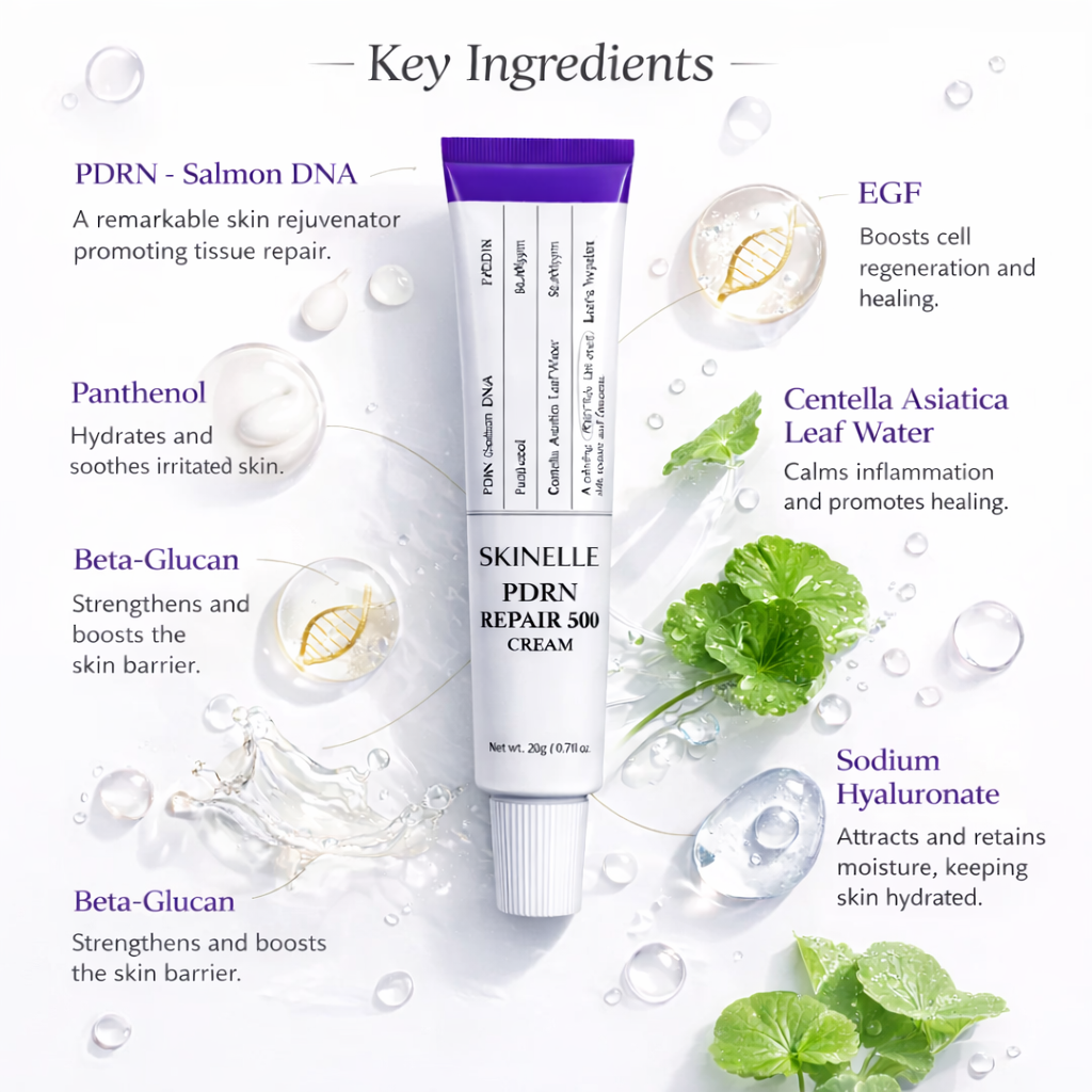 Skinelle PDRN Repair 500 — Crème Réparatrice Anti-Rides