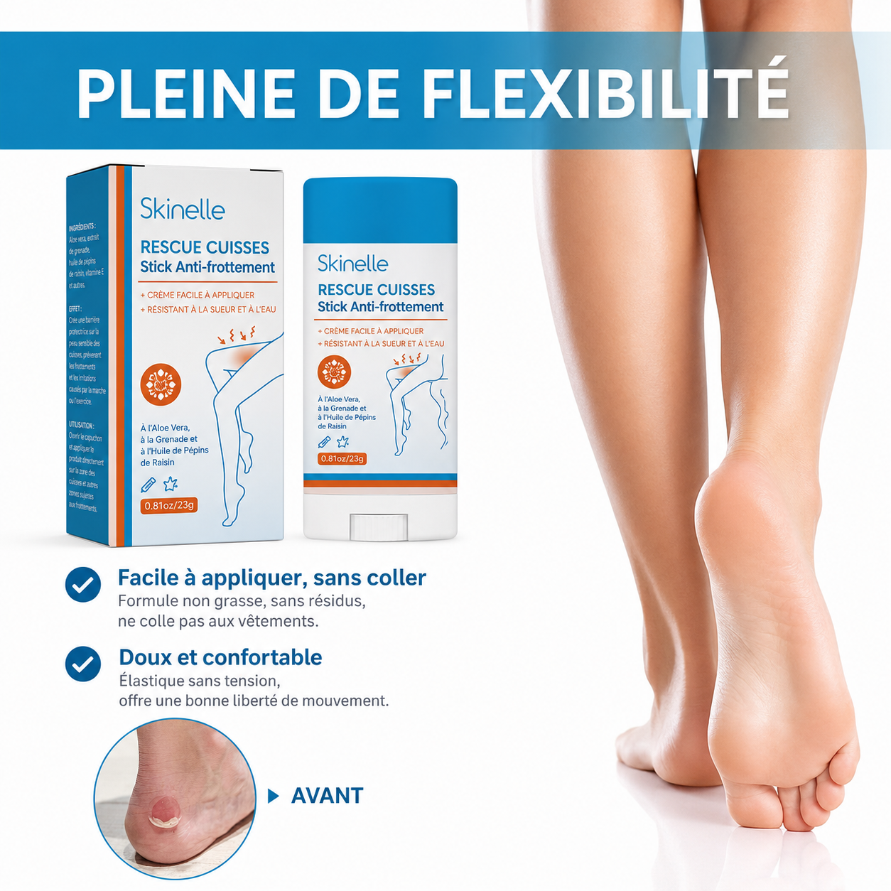 Skinelle Stick Anti-Frottement Cuisses