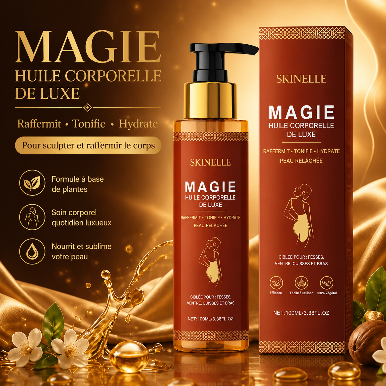 SKINELLE Huile Corporelle Magique de Luxe