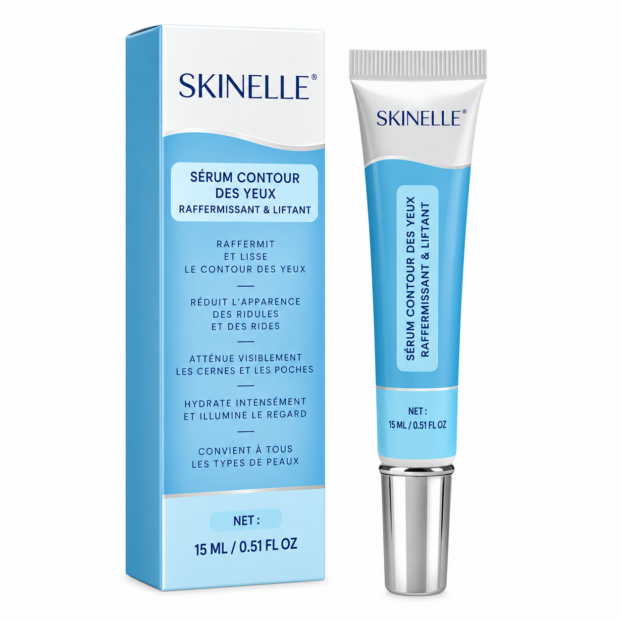 SKINELLE® Sérum Contour des Yeux Raffermissant à Effet Liftant