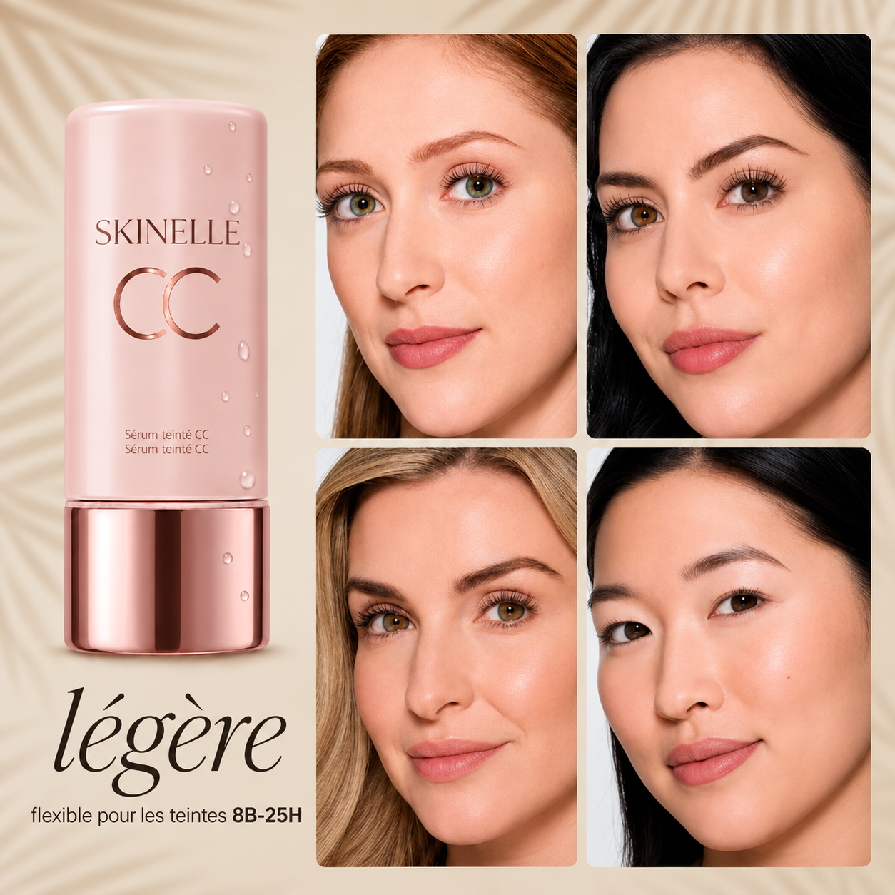Sérum Teinté CC SKINELLE Teint Unifié & Éclat Naturel