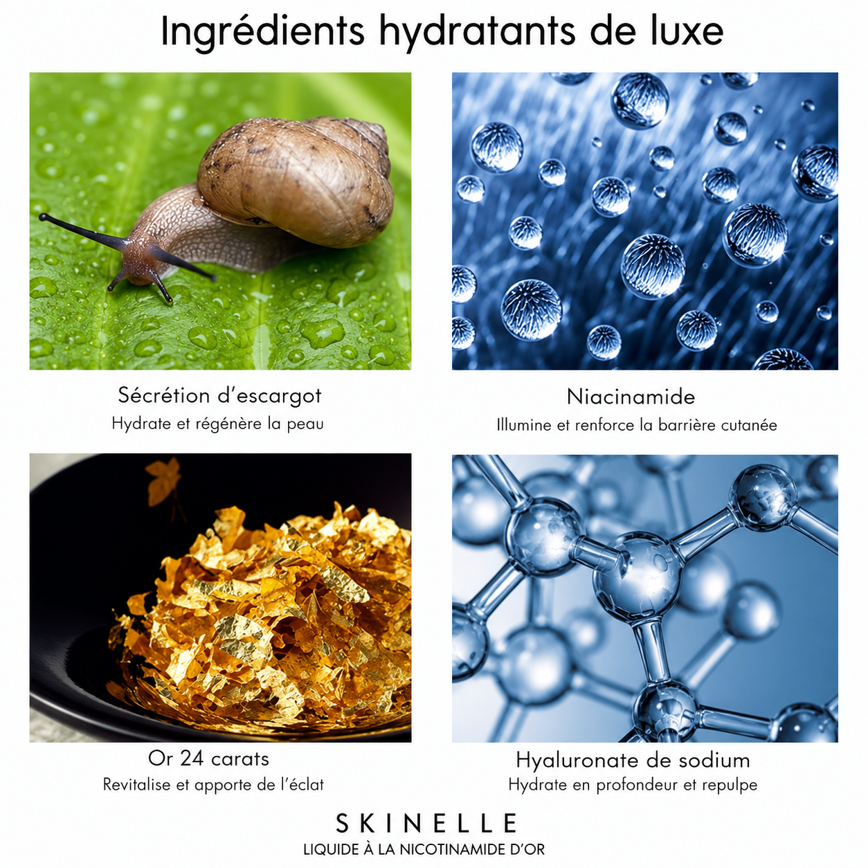 Sérum Visage Anti-Âge Premium à l'Or 24K