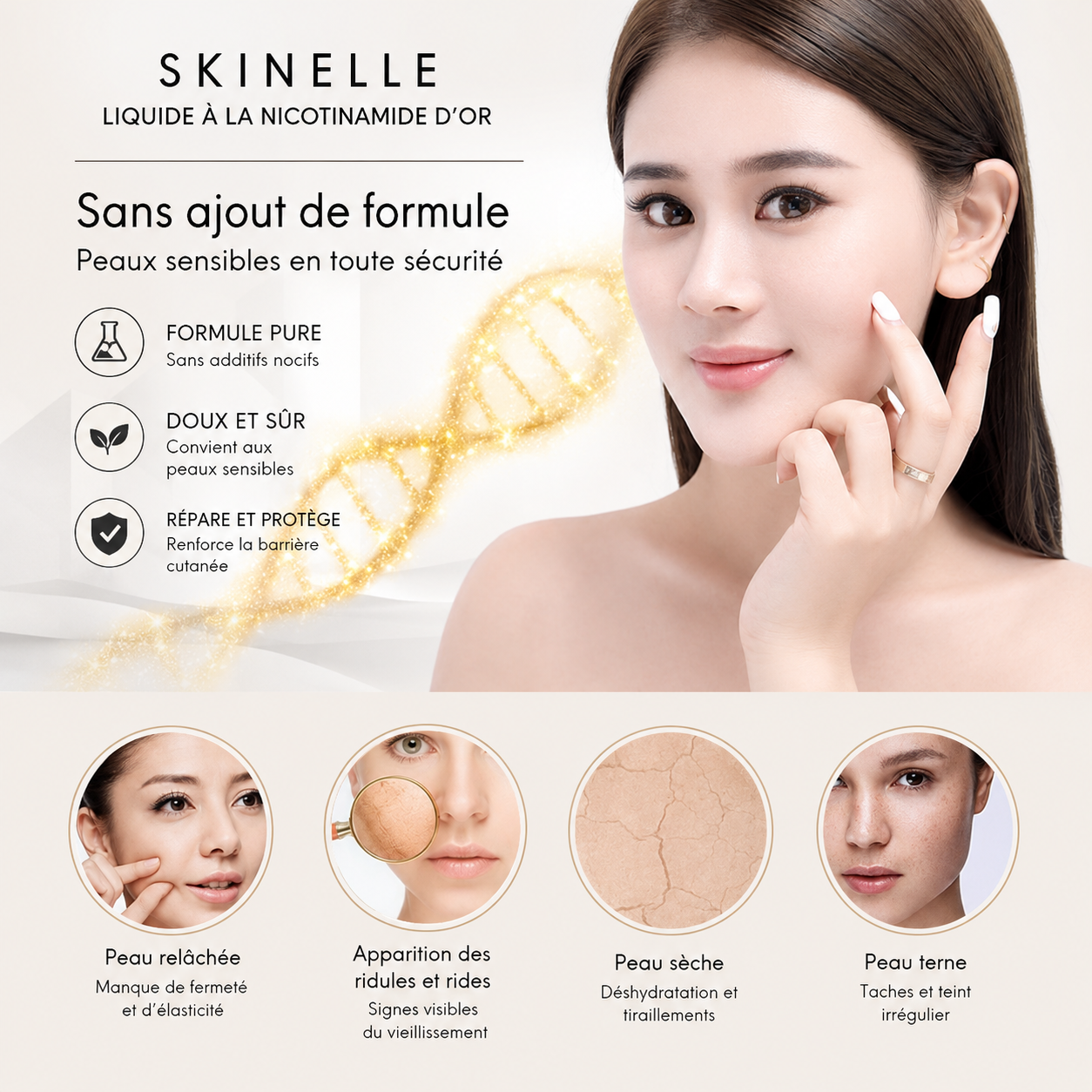 Sérum Visage Anti-Âge Premium à l'Or 24K