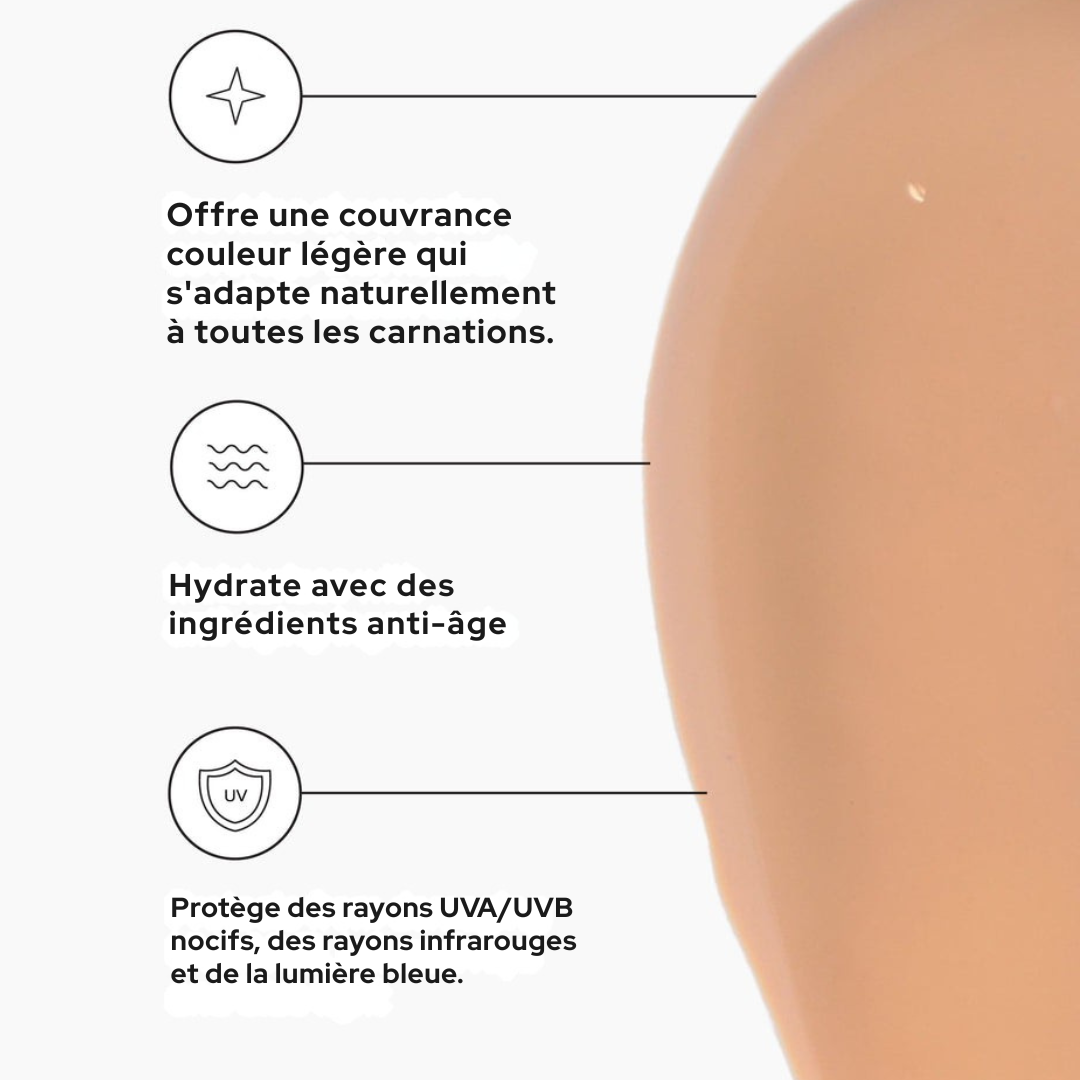 Skinelle Hydratant Teinté Universel SPF 46 | Protection Solaire de Qualité Médicale