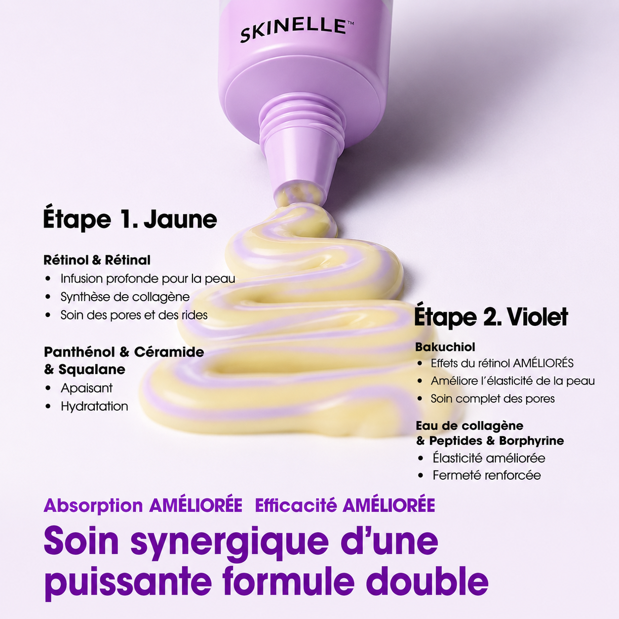 Skinelle Crème Anti-Âge au Rétinol & Bakuchiol