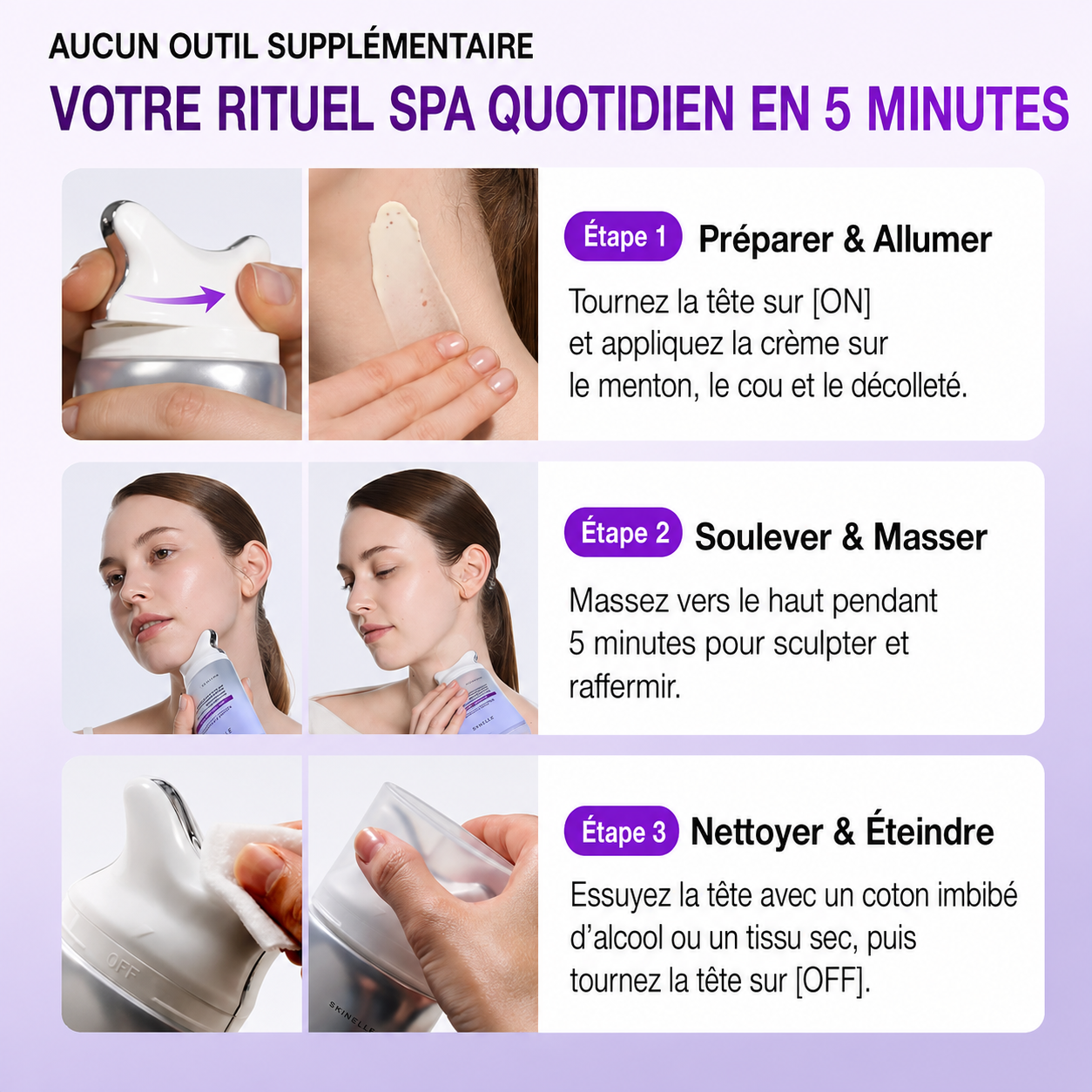 Crème Anti-Âge Raffermissante au Rétinol & Collagène avec Applicateur Gua Sha