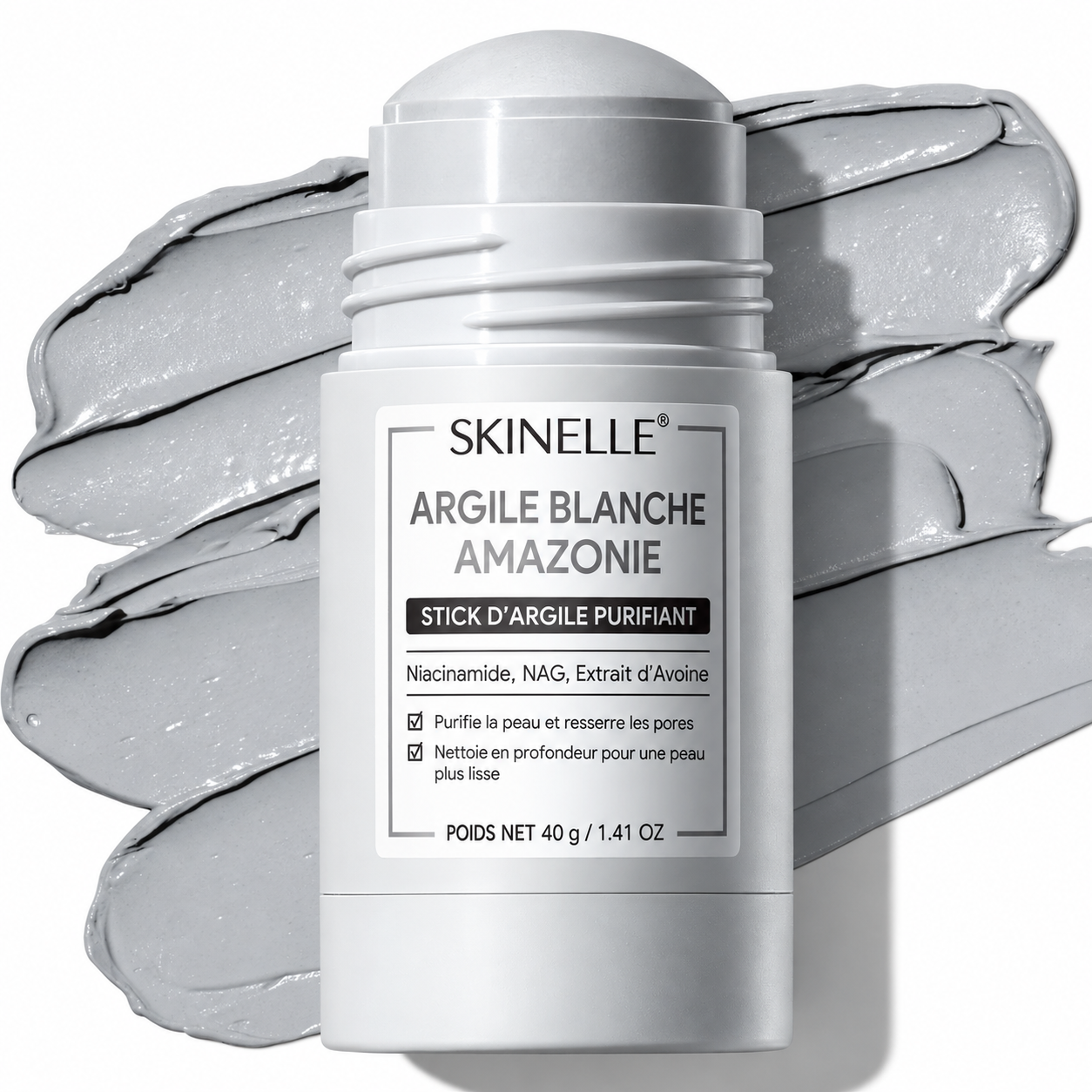 SKINELLE Stick d’Argile Purifiant pour les Pores