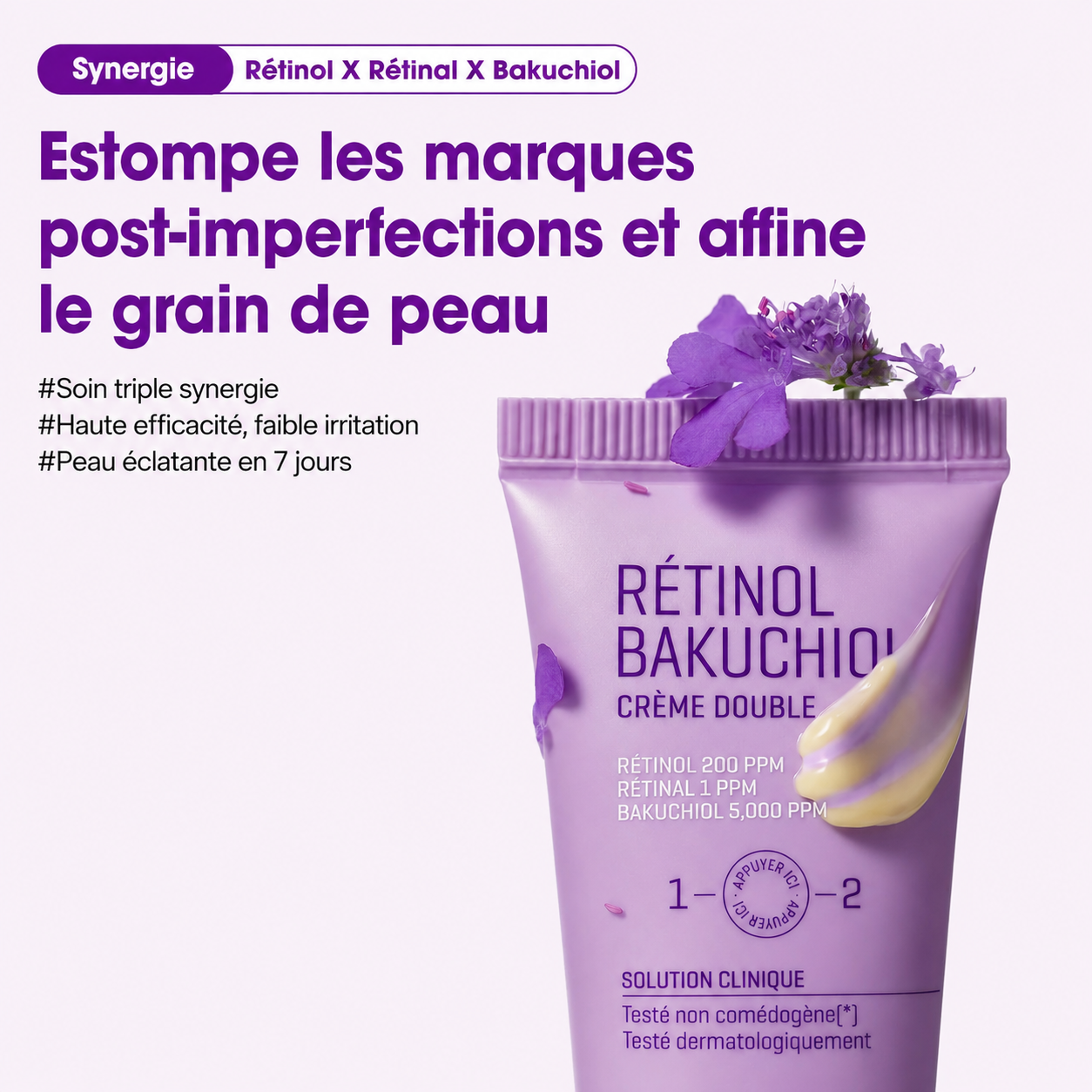 Skinelle Crème Anti-Âge au Rétinol & Bakuchiol