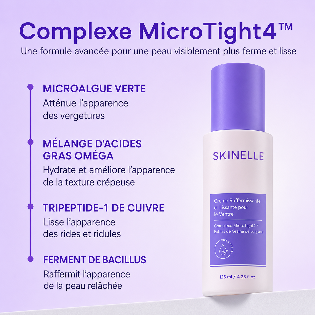 Skinelle Crème Raffermissante Anti-Âge pour le Ventre