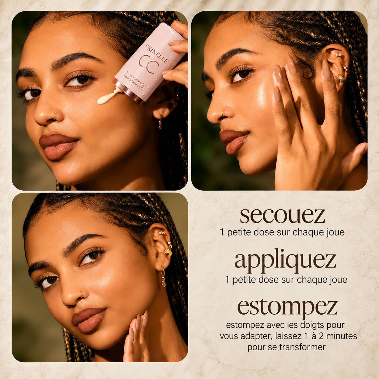 Sérum Teinté CC SKINELLE Teint Unifié & Éclat Naturel