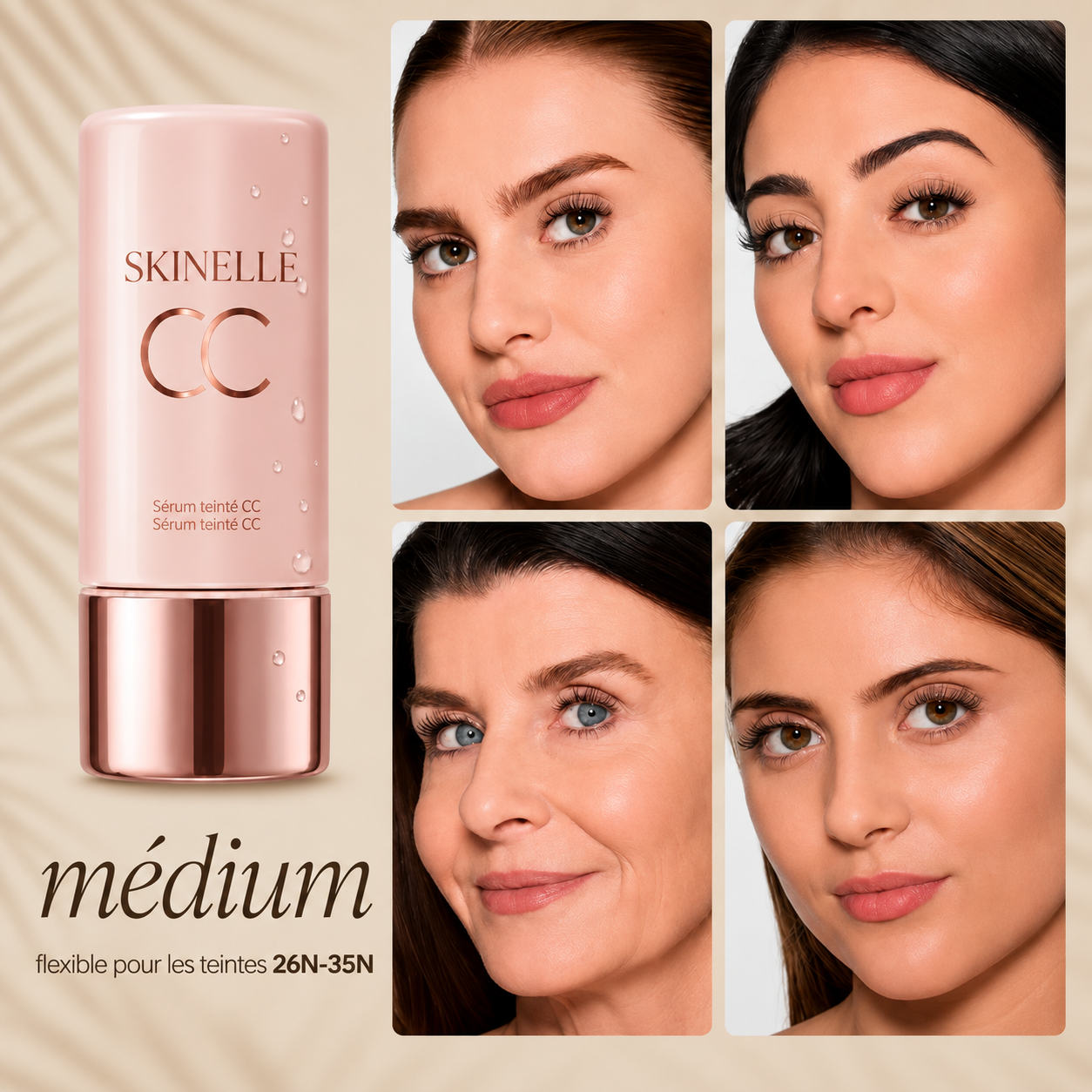 Sérum Teinté CC SKINELLE Teint Unifié & Éclat Naturel